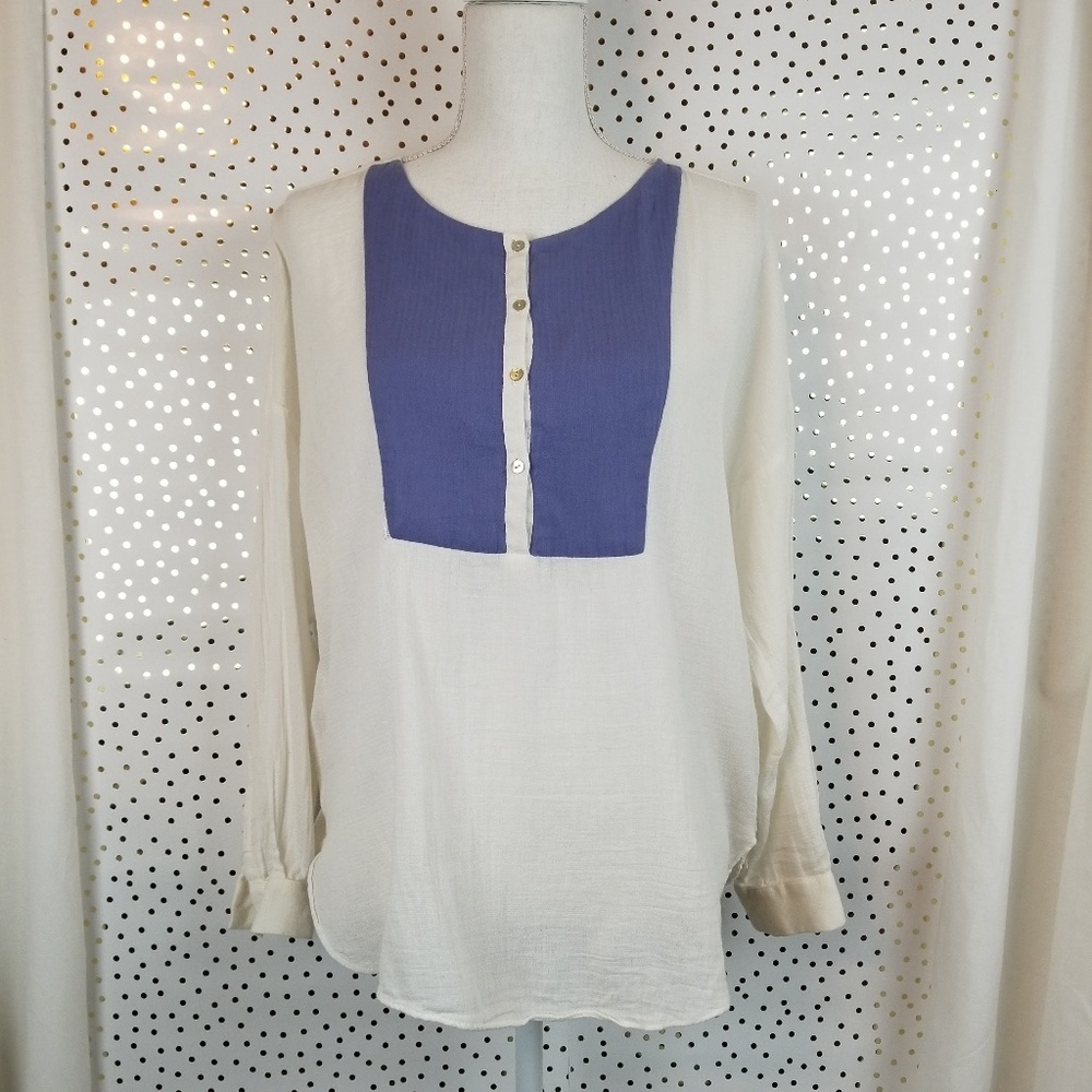 Zara Woman | White Long Sleeve Top | Size Small